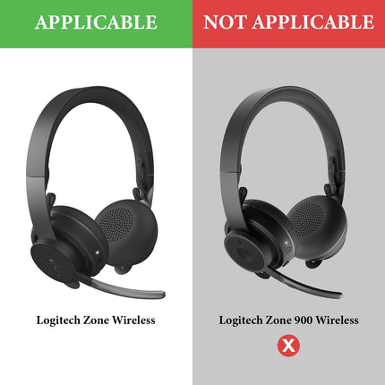 Geekria QuickFit vahetuskõrvapadjad Logitech Zone Wireless, Zone 300/301/305 kõrvaklappidele, kõrvapadjad, varuosad (must)