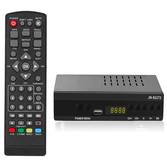 DVB-T HD dekooder, DVB-T T2 H.265 HEVC Full HD PVR, USB, HDMI, SCART, maapealse digitaaltelevisiooni tuuner, maapealne dekooder, digitaalne HD vastuvõtja, Full HD 1080p