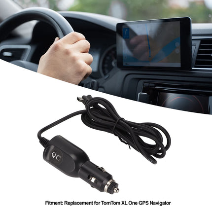 Zunate GPS-i laadimiskaabel, 5V 1.2A sigaretisüütaja autolaadija, 1.5M GPS-navigatsioonikaabel sigaretisüütaja jaoks, Tomtom XL One GPS-ile, ühenda ja kasuta