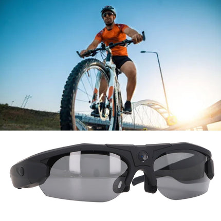 Annadue Camera Glasses, 1920 x 1080 Sports Sunglasses Camera with Clear Lens, WiFi Connectivity, Large Storage Capacity, Universal for Outdoor Travel
