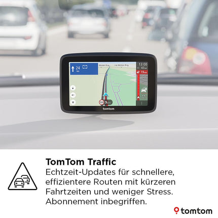 TomTom GO Classic Lite auto navigatsioonisüsteem (5-tolline, TomTom Traffic, Euroopa kaardiuuendused kaasas, uuendused WiFi kaudu, integreeritud, pööratav kinnitus)