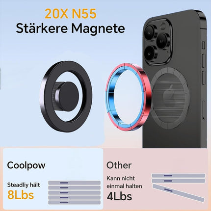 ICAILIN autotelefonihoidik MagSafe autokinnitusele, ümmargune ventilatsiooniga magnetiga autotelefonihoidik Mercedes Benz W205/W206/A/B/C/E/S-klassi/Sprinteri/Mini Cooperi SMART 451 lisatarvikutele iPhone'ile Samsungile