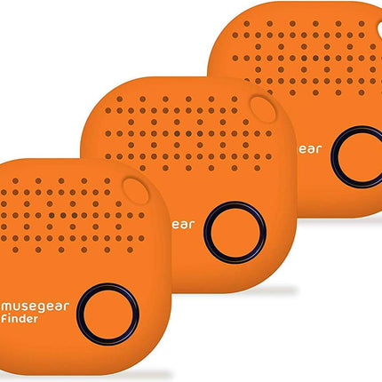 MuseGeari võtmeleidja koos Bluetooth-rakendusega Saksamaalt | Maksimaalne andmekaitse | Oranž 3-pakend | iOS-ile ja Androidile | Võtmete leidmine