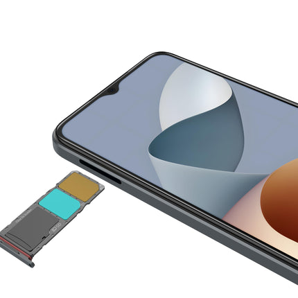 ZTE nutitelefon Blade A34 (16,6-tolline HD-ekraan, 4G LTE, 2 GB muutmälu ja 64 GB sisemälu, 5MP põhikaamera, 2MP esikaamera, kahe SIM-kaardi pesa, Android T GO) hall