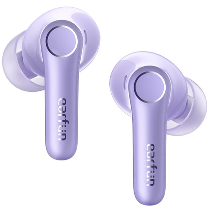 EarFun Air Pro 4 Bluetooth-kõrvaklapid adaptiivse hübriidmüra summutusega, aptX Lossless tehnoloogia, kõrglahutusega heli, LDAC, 6 mikrofoni, cVc 8.0 tehisintellektiga kõned, 52-tunnine aku tööiga, Multipoint, Bluetooth 5.4 ja kõrvasisese tuvastus.