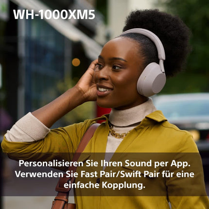Sony WH-1000XM5 esmaklassilised kõrvaklapid mürasummutuse, Bluetoothi, selge kõnekvaliteedi, kõrglahutusega heli, kuni 30-tunnise akueaga, kõva ümbrisega, iOS ja Android - suitsuroosa