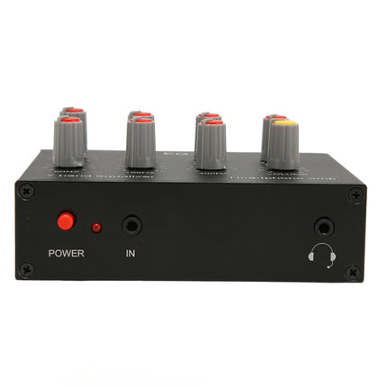 Asixxsix EQ7 autoaudio graafiline ekvalaiser, 7-ribaline autoaudio ekvalaiser 3,5 mm AUX-sisendiga, väljund, sisend, kahekanaliline, 12 dB, kõrge bassi reguleerimine, digitaalne ekvalaiser