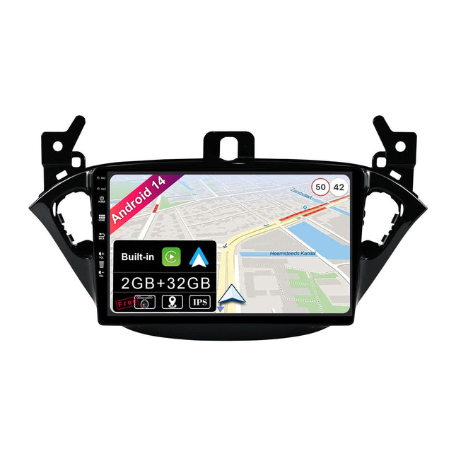 JOYX Android 13 IPS autoraadio sobib Opel Corsa (2015-2019) / Adam (2013-2016) mudelitele - sisseehitatud CarPlay Android Auto - TASUTA kaamera - 2G+32G - 9-tolline 2 DIN-ekraan - DSP DAB roolil juhtimine WiFi kiire käivitus