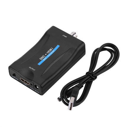 Tonysa BNC to High Definition Multimedia Interface Video Converter, 1080P/720P BNC to High Definition Multimedia Interface HD Adapter Compatible with HDCP HDMI1.3 Surveillance Monitor