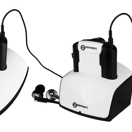 Geemarc CL7350 Opti Clip Duo - Juhtmevabad TV-kõrvaklapid - Saab kasutada kuuldeaparaadina, mis võimendab ümbritsevat müra - Kerge või raske kuulmislangus - Saksa versioon