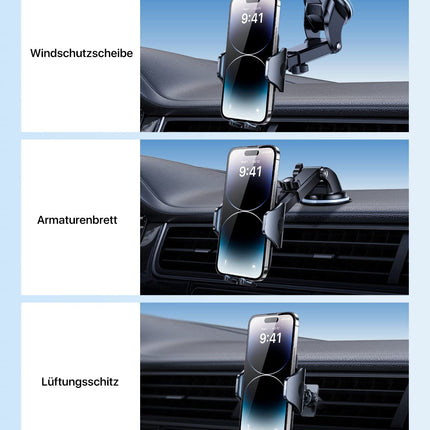 andobil autotelefoni hoidik [2024. aasta uusim iminapp] 3-ühes iminapp ja õhutusava hoidik Universaalne autokinnituse lisatarvikud iPhone 16 Pro Max 15/14/13/12/11 Samsung Galaxy S24 Ultra/S23/S22 jne jaoks.