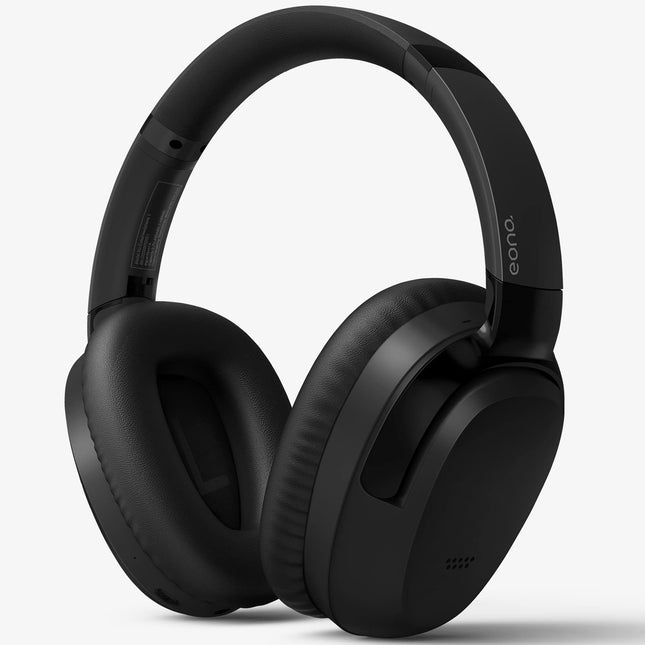 Eono mürasummutavad kõrvaklapid - juhtmevabad kõrvapealsed Bluetooth-kõrvaklapid - ANC Eonoheadphone 1 mitme režiimiga mürasummutusega, AUX, mikrofon, pehmed kõrvapadjad, 40-tunnine aku (must)