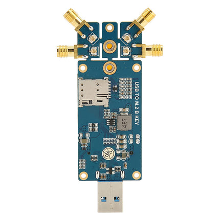 Topiky 5G DONGLE laiendusplaat, 5G dongliplaat, 4 antenni, alumiiniumisulam, ABS, USB3.1 - M.2 võtme B kaart 5G mooduli, sülearvuti, interneti jaoks