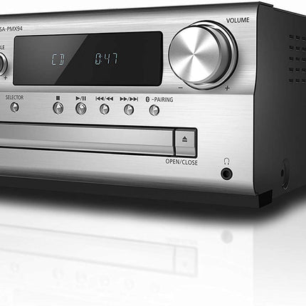 Panasonic SC-PMX94EG-S mikro-HiFi-süsteem (120 W RMS, digitaalne DAB+, CD, FM, Bluetooth, USB, AUX) hõbedane, üks suurus