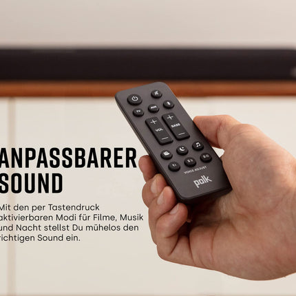 Polk Audio Signa S4 True Dolby Atmos TV heliriba juhtmevaba subwooferiga, 3.1.2 heliriba teleritele, HDMI eARC, Bluetooth, AUX, optiline sisend, must