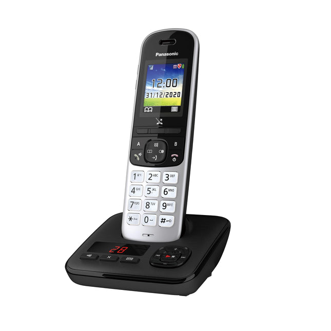 Panasonic KX-TGH720GS juhtmeta telefon automaatvastajaga (DECT-telefon, madal kiirgus, värviline ekraan, kõnepiirang, käed-vabad) must