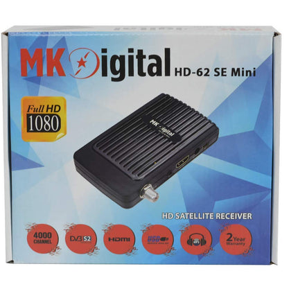 MK Digital HD-62se Mini 1080p Full HD Sat Receiver HDMI, EPG USB Media Player Astra-Hotbird-Türksat pre-programmed