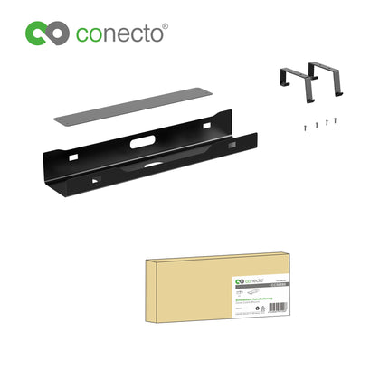 Conecto kaablihoidik lauale, kaablihaldus lauaaluse kinnitusega, must, SA-CC50880