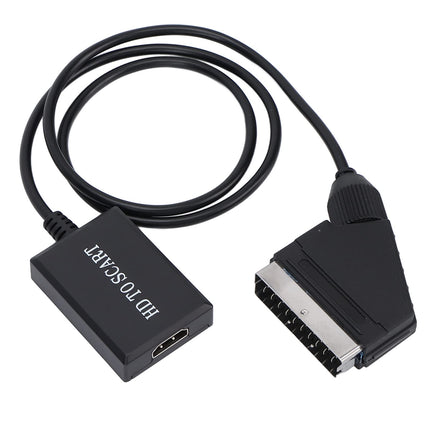 Annadue SCART-HDMI muundur, audio-video muundur, skaleeriv videoadapter, toetab NTSC ja PAL väljundit, HD-videoadapter, HDMI 1.3 ja tagasiühilduv
