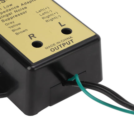 Audio System Output Converter 2-Channel Line High Low Level Converter 2-Channel Line High Low Impedance Adapter Audio Speaker Level Output Converter