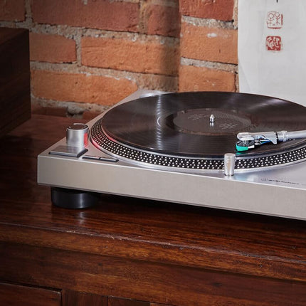 Audio-Technica LP120XUSBSV Direct-Drive Turntable (Analog and USB) Silver