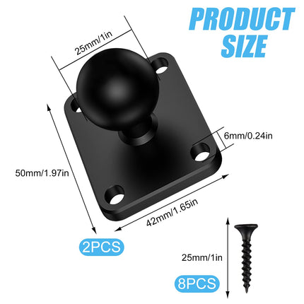 Ram Mount Arm mobiiltelefonihoidik jalgratta kuulpeaga seinakinnitus 2 tk 1-tollise mobiiltelefonihoidikuga kruvidega kinnitamiseks koos Ram Mounts 1-tollise kuuliga mobiiltelefonihoidikuga mootorrattale (must) (stiil 1)