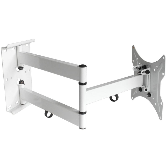 Drall universaalne teleri seinakinnitus 16–55 tolli (40–139,7 cm) jaoks – pikendatav kuni 65 cm, pööratav ja kallutatav – kinnitus LED LCD 3D HD plasmateleritele – VESA 100 200 valge Mudel: L22W