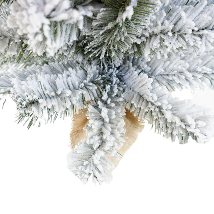 Christmas tree snow can 60 cm Strong and realistic foliage made of PVC, jute base for Christmas tree, small Christmas tree, ready