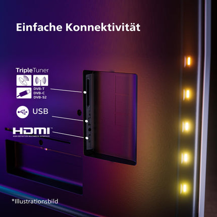 Philips Ambilight 50PUS8909 4K LED Smart TV - 50-inch display with pixel-precise Ultra HD Titan OS platform and Dolby Atmos sound. Works with Alexa and Google Assistant - Anthracite Gray