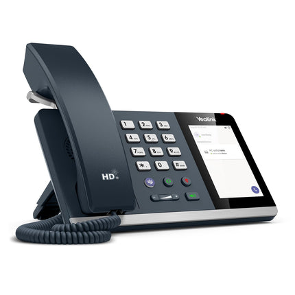 Yealink MP45 USB Teams telefon, juhtmega lauatelefon tööks, sertifitseeritud Microsoft Teamsi ja Skype'i ärisüsteemi poolt, arvutiga USB-A/C kaudu töötav