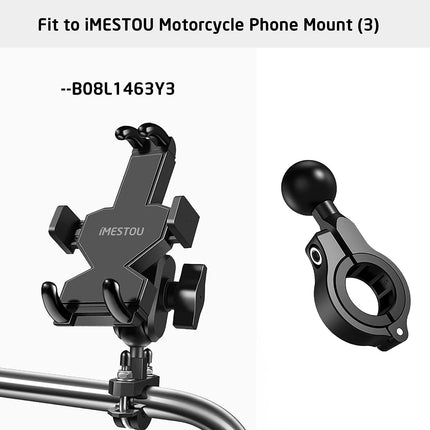 iMESTOU 2 x alumiiniumist kuulkinnitused lenkstangi kinnitustele, ühildub Ram/iMESTOU telefonikinnitustega, millel on 2,5 cm kuulkinnitused