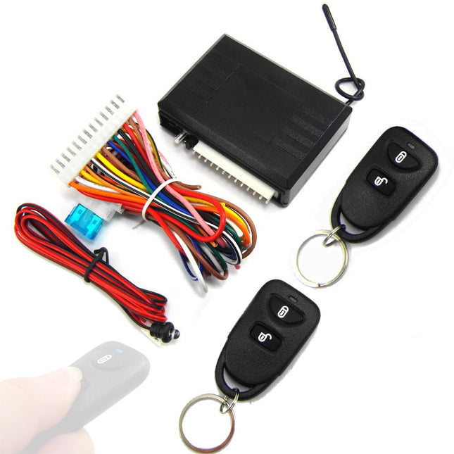 Mulcort radio remote control 12V, car keyless entry system, universal car central locking, 2 remote controls