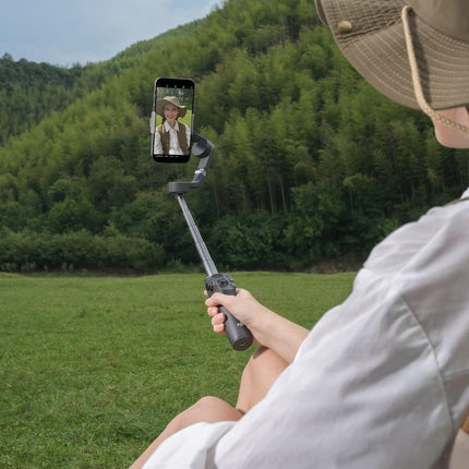 DJI Osmo Mobile 6 stabilisaator iPhone'ile ja Androidile, 3-teljeline mobiiltelefoni stabilisaator, sisseehitatud pikendusvarras, objekti jälgimine, kaasaskantav ja kokkupandav, vlogimise stabilisaator, YouTube TikTok