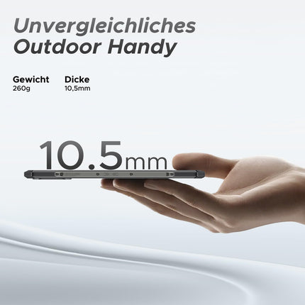 DOOGEE Blade GT 5G õuenutitelefon, lukustamata Android 14 ja LED-valgusefektidega, Dimensity 7050, 32 GB + 256 GB / 2 TB TF, tehisintellektiga õuenutitelefon, 6,72" FHD + 120 Hz, 48 MP / 5500 mAh / WiFi 6 / sõrmejäljelugeja / näotuvastusega / NFC