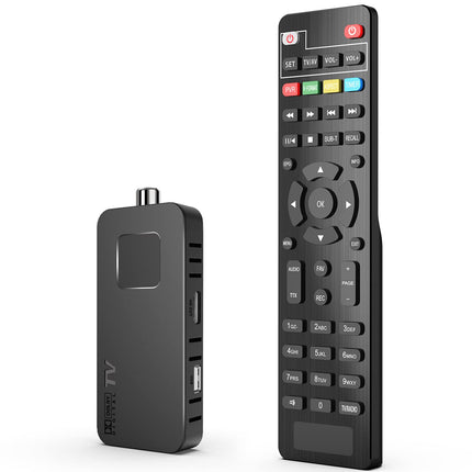 DCOLOR DVB-T2 digitaalne maapealne dekooder 2025, teleri taha peidetud mini HDMI teleripulk, DVB-T2 HDMI teleripulk, HD 1080P H265 HEVC Main 10-bitine, toetab USB WiFi/PVR-i