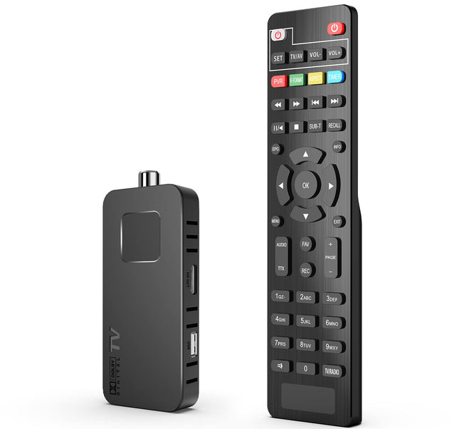 DCOLOR DVB-T2 digitaalne maapealne dekooder 2025, teleri taha peidetud mini HDMI teleripulk, DVB-T2 HDMI teleripulk, HD 1080P H265 HEVC Main 10-bitine, toetab USB WiFi/PVR-i