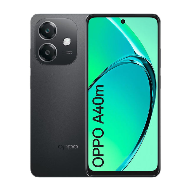 Oppo A40m, kahekordne, 256GB 8GB RAM, sädelev must