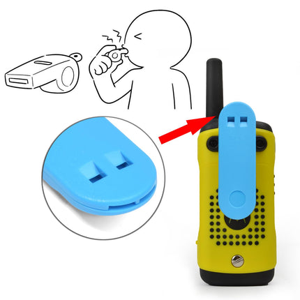 HYS raadiovööklamber, mis ühildub Motorola Talkabout Tlkr T92 H2O PMR446 kahesuunalise raadiosaatjaga (4 sinist)