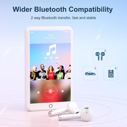MP3-mängija Spotify, MECHEN MP3-mängija Bluetooth WLAN-iga, kaasaskantav Android MP4-mängija Amazon Musicuga, Deezer, Audible'iga ühilduv, 4-tolline puuteekraan
