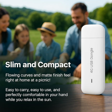 Huawei 4G USB võrguadapter - 150 Mbps traadita ühendus (E3372) valge