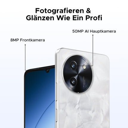 DOOGEE Note 59 Pro+ Android 15 nutitelefon, lukustamata 5G, 512 GB ROM + 36 GB RAM, kaheksatuumaline protsessor, 6250 mAh, 6,75" HD+, 120 Hz värskendussagedus, 50 MP + 8 MP, kahe SIM-kaardiga, lukustamata mobiiltelefonid/OTG/GPS/NFC/sõrmejäljelugeja