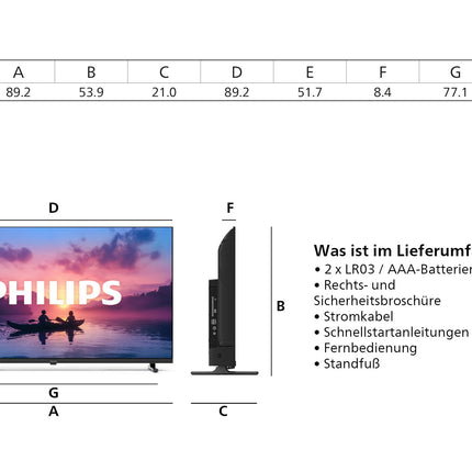 Philips 40PFS6000 HD LED nutiteler - 40-tolline ekraan Pixel Plusi, Titan OS platvormi ja Dolby Digital heliga - töötab Alexa ja Google Assistantiga