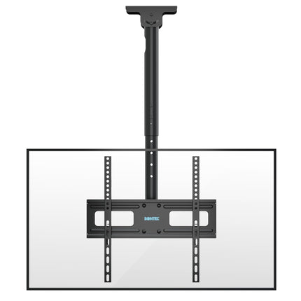 BONTEC teleri laekinnitus, kallutatav ja pööratav, 6-suunaline kõrguse reguleerimine 26–65-tollise teleri lakke, kuni 45 kg, teleri seinakinnitus max. VESA 400x400 mm