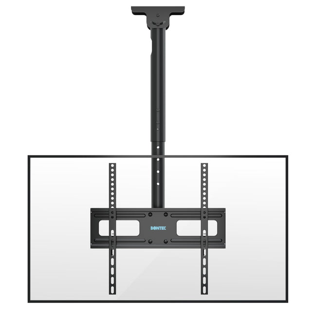 BONTEC teleri laekinnitus, kallutatav ja pööratav, 6-suunaline kõrguse reguleerimine 26–65-tollise teleri lakke, kuni 45 kg, teleri seinakinnitus max. VESA 400x400 mm