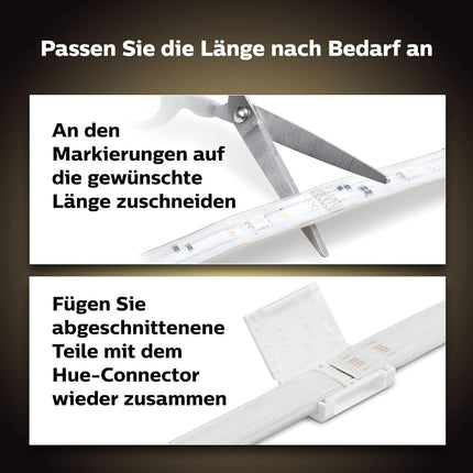 Philipsi Hue valge ja värvilise atmosfääriga Lightstrip Plus põhikomplekt V4 (2m + 1m), hämardatav LED-riba Hue valgustussüsteemile 16 miljoni värviga, nutikas valgustuse juhtimine hääle või rakenduse kaudu