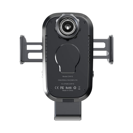 Auckly 15W autotelefoni hoidik laadimisfunktsiooniga, [270° automaatne kinnitus], Qi induktiivne laadimisjaam auto juhtmevaba laadija, autolaadija iPhone 12 13 14 15 16 seeriale ja Samsungile, kiirlaadimine