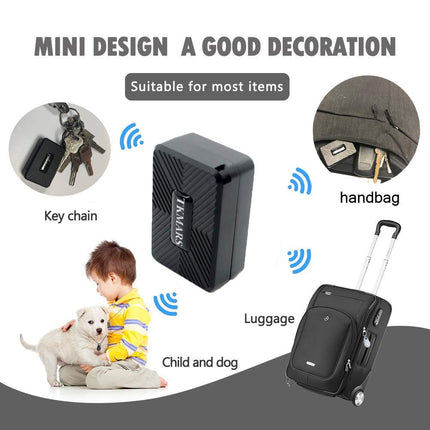 TKMARS Small GPS Tracker, Real-time Tracking Mini GPS Locator, Magnetic Tracking Device GPS Transmitter for Car, Kids, Case with 1500mAh Battery, Waterproof, Free APP/Web Platform