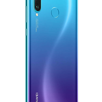 Huawei P30 Lite debloqué 4G nutitelefon (6,15 tolli - 128 GB - topelt nano-SIM - Android 9.0) paabulinnu sinine [Prantsuse versioon]
