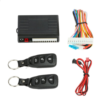 Shkalacar central locking, universal remote control box set, keyless entry system with car door lock with trunk release button