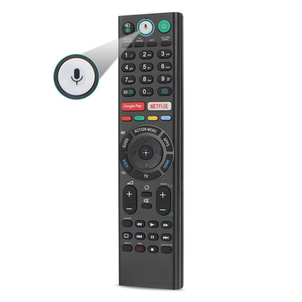 Gvirtue RMF-TX310E RMF-TX220E hääljuhtimisega kaugjuhtimispult Sony teleritele, originaalse kaugjuhtimispuldi asendaja, ühildub Sony 4K nutika Bravia UHD LED LCD HD teleriga mikrofonifunktsiooniga